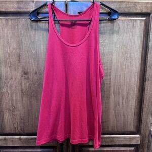 Nike Dri-Fit Athletic Tank Top XL Red Racerback Workout Gym Running